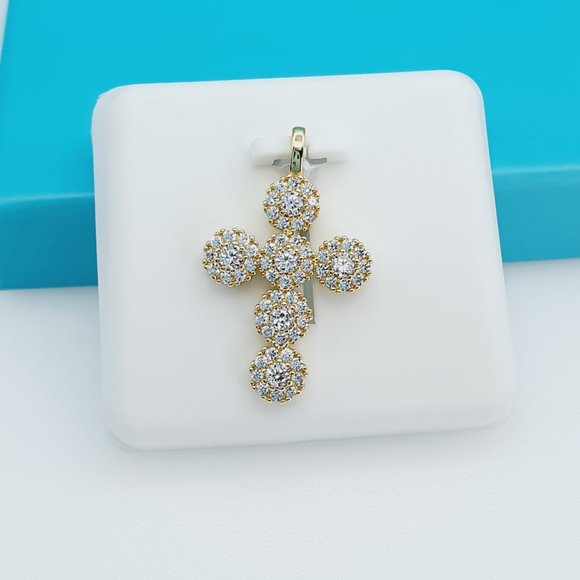 "14K Gold Plated 925 Sterling Silver CZ Beautiful Pendant for Women, 1USPAR4040 - Picture 1 of 10
